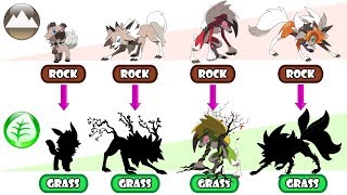 Lycanroc Evolution Type Swap  Grass Type [upl. by Ramey]