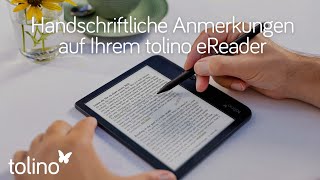 tolino entdecken  Handschriftliche Anmerkungen und Markierungen im eBook [upl. by Eniksre]