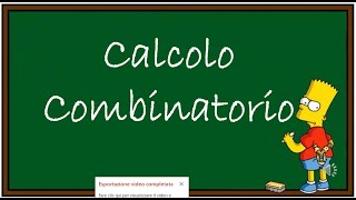 Permutazioni disposizioni e combinazioni introduzione al Calcolo Combinatorio [upl. by Carry]