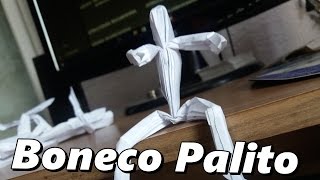 Como fazer um Origami de Boneco Palito [upl. by Mulderig]