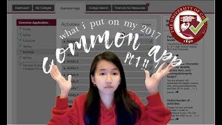 My CommonApp Honors amp Awards Pt 1 [upl. by Liauqram]