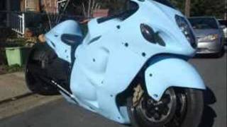 2007 Suzuki Hayabusa w 360 Fat Tire Kit stretched 12quot 16900 [upl. by Stockwell785]