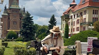 Busking in Timisoara Romania  ‘Gypsy Queen’ amp ‘In Awe’ [upl. by Gelasius]