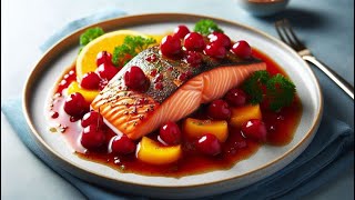 Cherry Mango Salmon The Sweetest Way to Eat Fish [upl. by Ahseret]