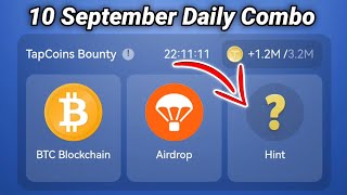 10September Tap Coin Daily Bounty  tap Coin Bot Daily Combo  Tap Coins Airdrop [upl. by Haden99]