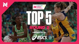 Top 5 Plays of Round 2  Suncorp Super Netball 2024 [upl. by Ariaj814]