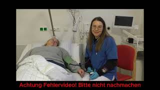 Fehlervideo Blutdruck messen [upl. by Odnomar]