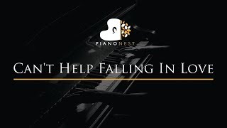 Cant Help Falling In Love  Piano Karaoke  Sing Along Cover with Lyrics [upl. by Franzen]