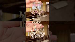 Meesho jhumkas haul  Diwali jwellery diwali jhumka diwalispecial [upl. by Eedyaj]