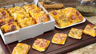 MINI PIZZA QUADRADINHA PARA FESTA Dicas e Segredos para essa Receita Fácil e Deliciosa [upl. by Fidole]