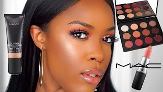 FULL FACE OF MAC COSMETICS  ONE BRAND MAKEUP TUTORIAL [upl. by Eslek516]