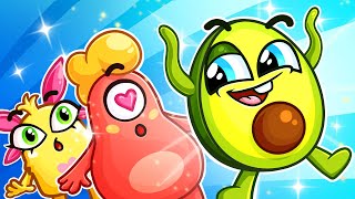 Avocado Song 🥑😍  More Best Simple Nursery Rhymes and Kids Songs by Fluffy Friends [upl. by Buerger339]