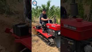 High Quality Trenching Machine Mini Crawler Tractor Pto Trencher [upl. by Bjorn]