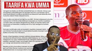 🛑FRIJI BOVU AWAVAA VIONGOZI WA PAMBA KWANINI WAFANYE VURUGU KWENYE MAZOEZI YA SIMBA MAMBO YA HOVYO [upl. by Tenaj]