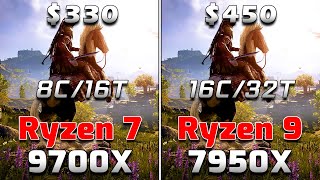 Ryzen 7 9700X vs Ryzen 9 7950X  PC Gameplay Benchmark Tested [upl. by Emeline303]