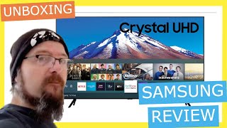 SAMSUNG TU7020 CRYSTAL UHD 4K ULTRA HD HDR 65quot SMART TV 2020  UNBOXING REVIEW [upl. by Wrightson]