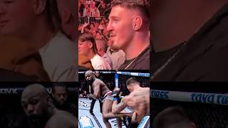 Tom Aspinalls live reaction to Jon Jones finishing Stipe Miocic [upl. by Frannie855]