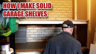 Making Heavy Duty Garage Shelves using CLS Timber [upl. by Waldman]