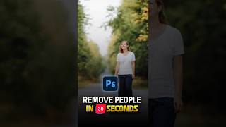 Remove people in 30 seconds  Photoshop tutorial shorts photoshop [upl. by Siouxie]