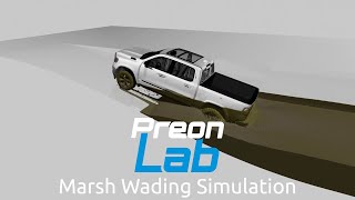 Marsh Wading Simulation in PreonLab [upl. by Faunie]