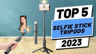 Top 5 BEST Selfie Stick Tripods of 2023 [upl. by Wilma]