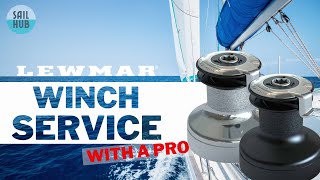 1 Minute WINCH SERVICE Lewmar pro shows you how [upl. by Nama74]