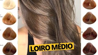 MISTURAS LOIRO MÉDIO DOURADO ACINZENTADO E COMO COBRIR CABELO BRANCO HairTutorial [upl. by Hathcock]