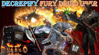 Diablo 2 Resurrected  Decrepify Fury Druid Build Uber Tristram [upl. by Nitsirhc443]