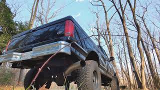 97 F350 73 Powerstroke 5quot straightpipe Exhaust [upl. by Kalman]