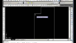 Autocad Fillet Komutu [upl. by Masson929]