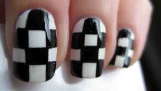 Checkered Nail Art [upl. by Ameyn82]