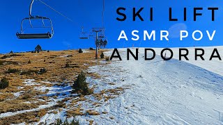 4K Ski Lift ASMR  Andorra Grandvalira 2024 [upl. by Stochmal]