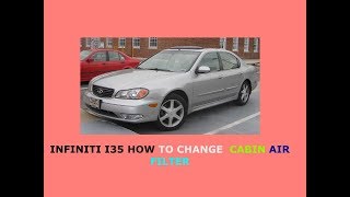 Infiniti I35 how to change cabin air filter [upl. by Avraham121]