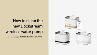 How to Clean the Wireless Water Pump  Petlibro Dockstream RFID Smart Fountain [upl. by Canice]