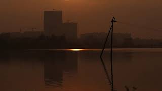 Sun Rise at Ameenpur lake Hyderabad [upl. by Razaele526]