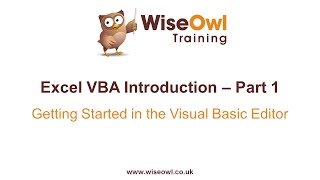 Excel VBA Introduction Part 1  Getting Started in the VB Editor [upl. by Uri725]