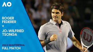 Roger Federer v JoWilfried Tsonga Full Match  Australian Open 2013 Quarterfinal [upl. by Chemosh832]