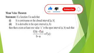 MEAN VALUE THEOREM PROOF  GEOMETRICAL INTERPRETATION AND EXAMPES [upl. by Ynoble]