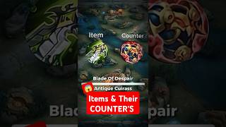 MLBB counter items  items and their counter  mlbb mlbbshorts mlbbcreatorscamp counterhero ff [upl. by Aziram]