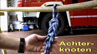 Knoten und Stiche der Feuerwehr Der Achterknoten [upl. by Avah]