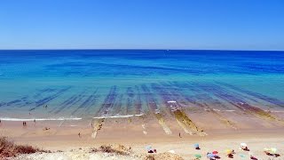 Praia Porto de Mós Lagos Algarve [upl. by Ayanet]