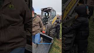 New Holland skid steer sold auction newholland skidsteerloader [upl. by Acirne]