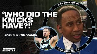 Stephen A RIPS the Knicks for passing on Tyrese Haliburton for Obi Toppin  NBA Countdown [upl. by Oiredised]