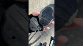 How to use Cleats Cover roadbike cleats bikehacks lifehacks fypシ゚ bikelife ideas gts [upl. by Analrahc]