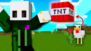 Minecraft PERO LOS MOBS TIRAN TNT [upl. by Adiuqal]