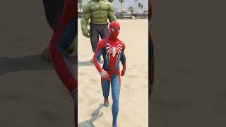 SUPERHEROES IRON MAN  SPIDERMAN  HULK CAR THROW CHALLENGE shorts [upl. by Ahsinom350]