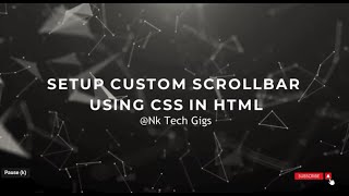 Set Custom Scrollbar in your HTML Div using CSS [upl. by Choo811]