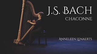 JS Bach Chaconne from Violin Partita No 2 Harp  Anneleen Lenaerts [upl. by Mayor]