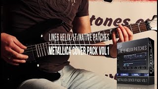 Line 6 Helix  POD Go Patches  Metallica Cover Pack vol1 Kirk Hammett  James Hetfield Tone [upl. by Dugan271]