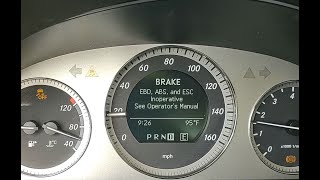 Mercedes GLK 350 X204 Brake EBD ABS and ESC Inoperative  more troubleshooting [upl. by Olivia]